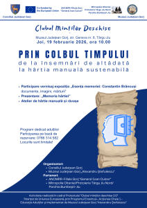 PRIN COLBUL TIMPULUI – de la însemnări de altădată la hârtia manuală sustenabilă